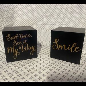 Decorative motivational cubes!